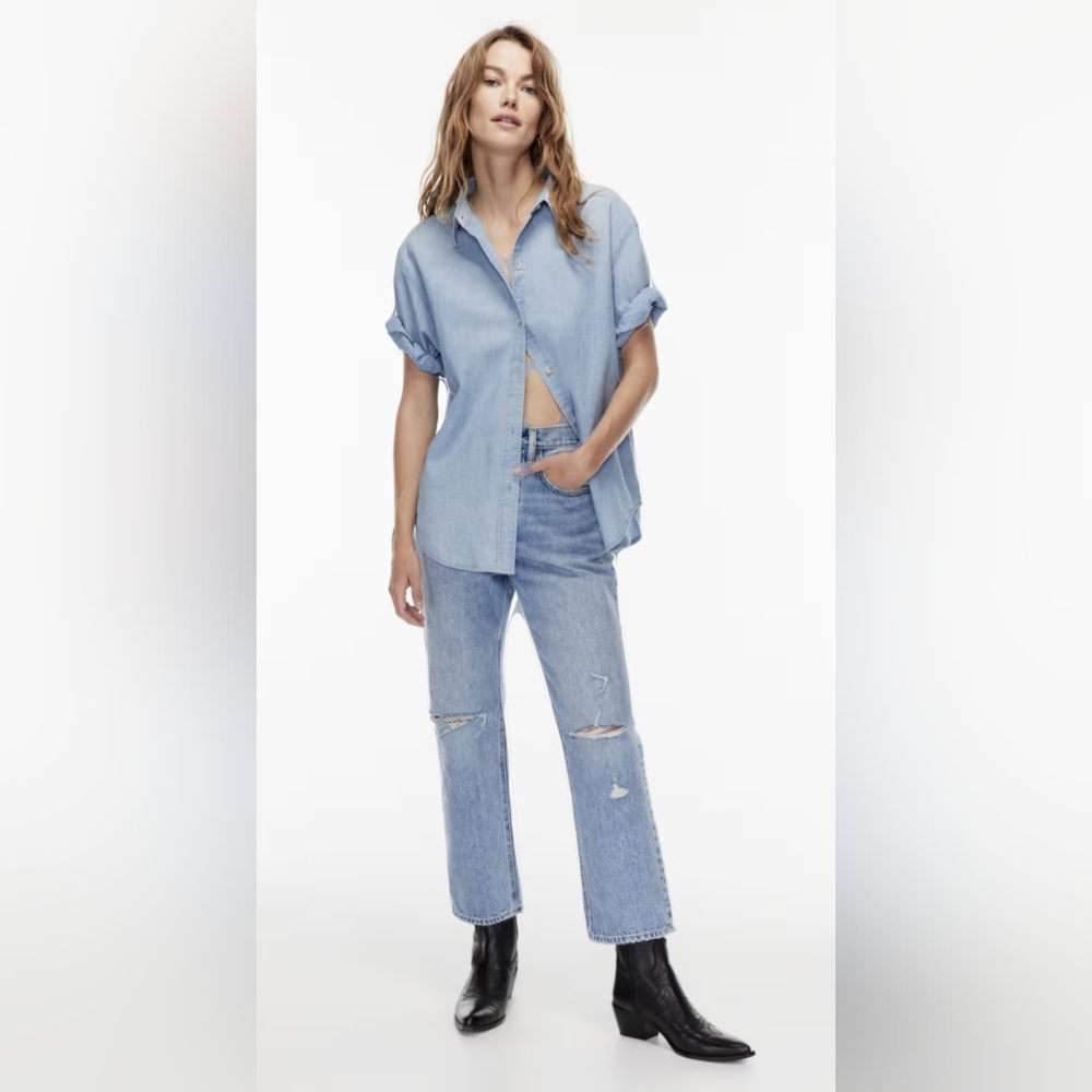 Denim Forum The Joni High Rise Loose 26L